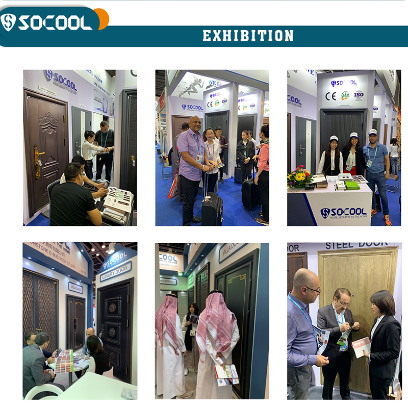 Modern Anti-Theft Steel Entry Door for Villa & Apartment | SOCOOL Factory 5