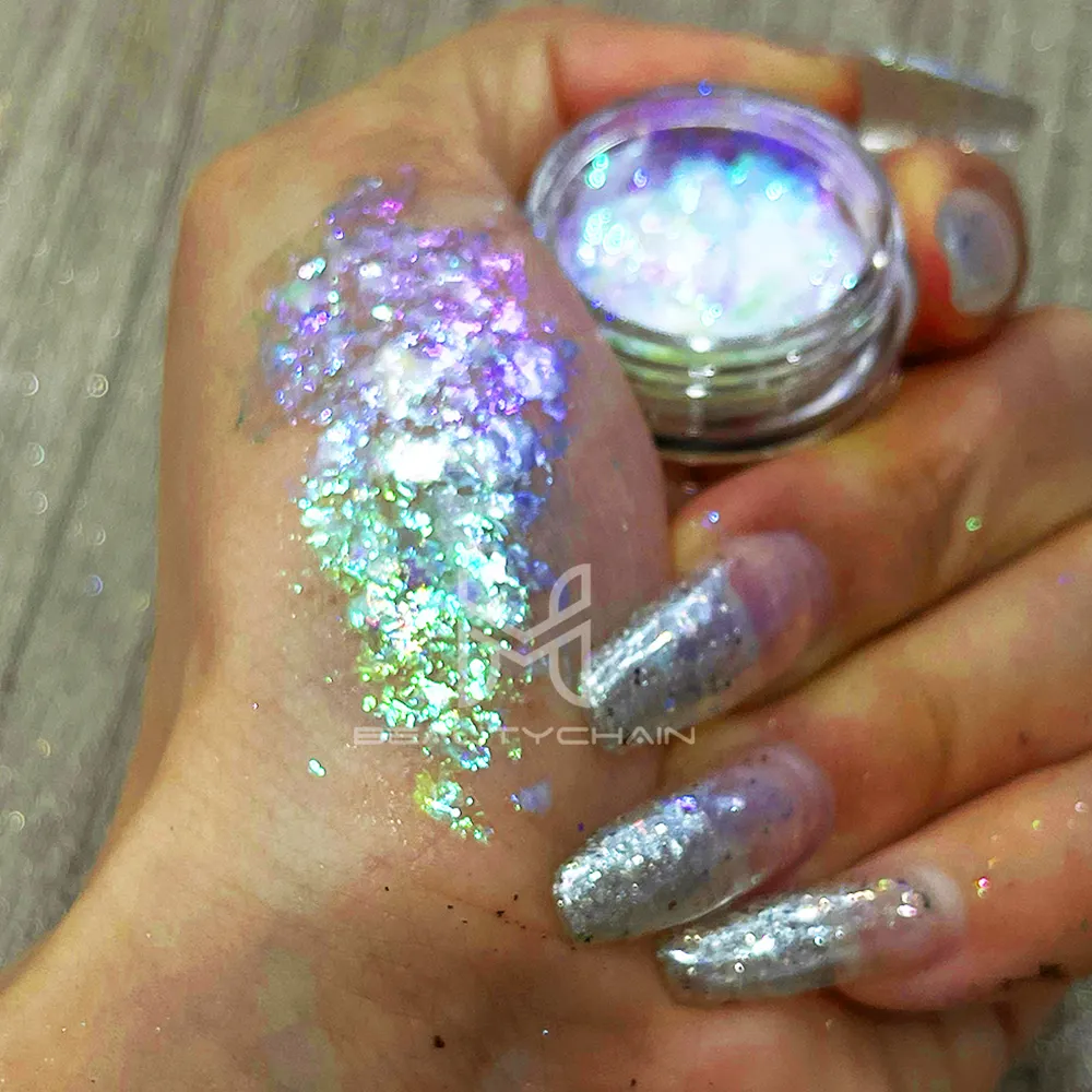 Dazzle Your Nails With Chameleon Flakes: Exploring The Mesmerizing World Of Nail Art 1