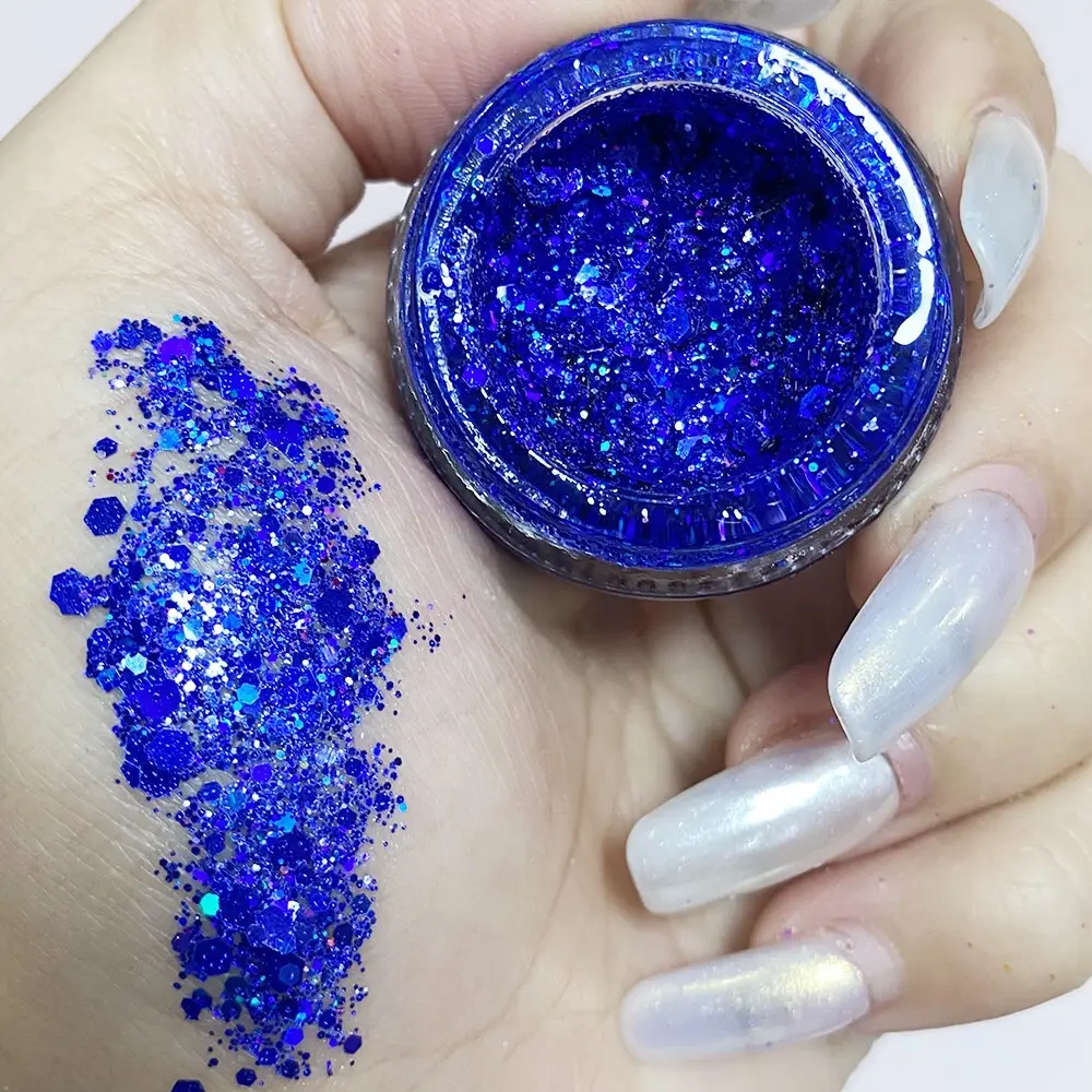 Azmee Brand Gel Glitter for Hair Manufacture Glitter+gel 3