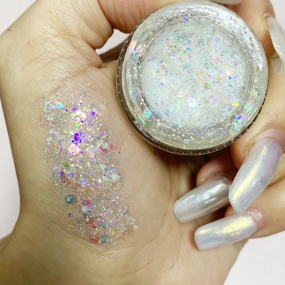 Azmee Brand Gel Glitter for Hair Manufacture Glitter+gel 4