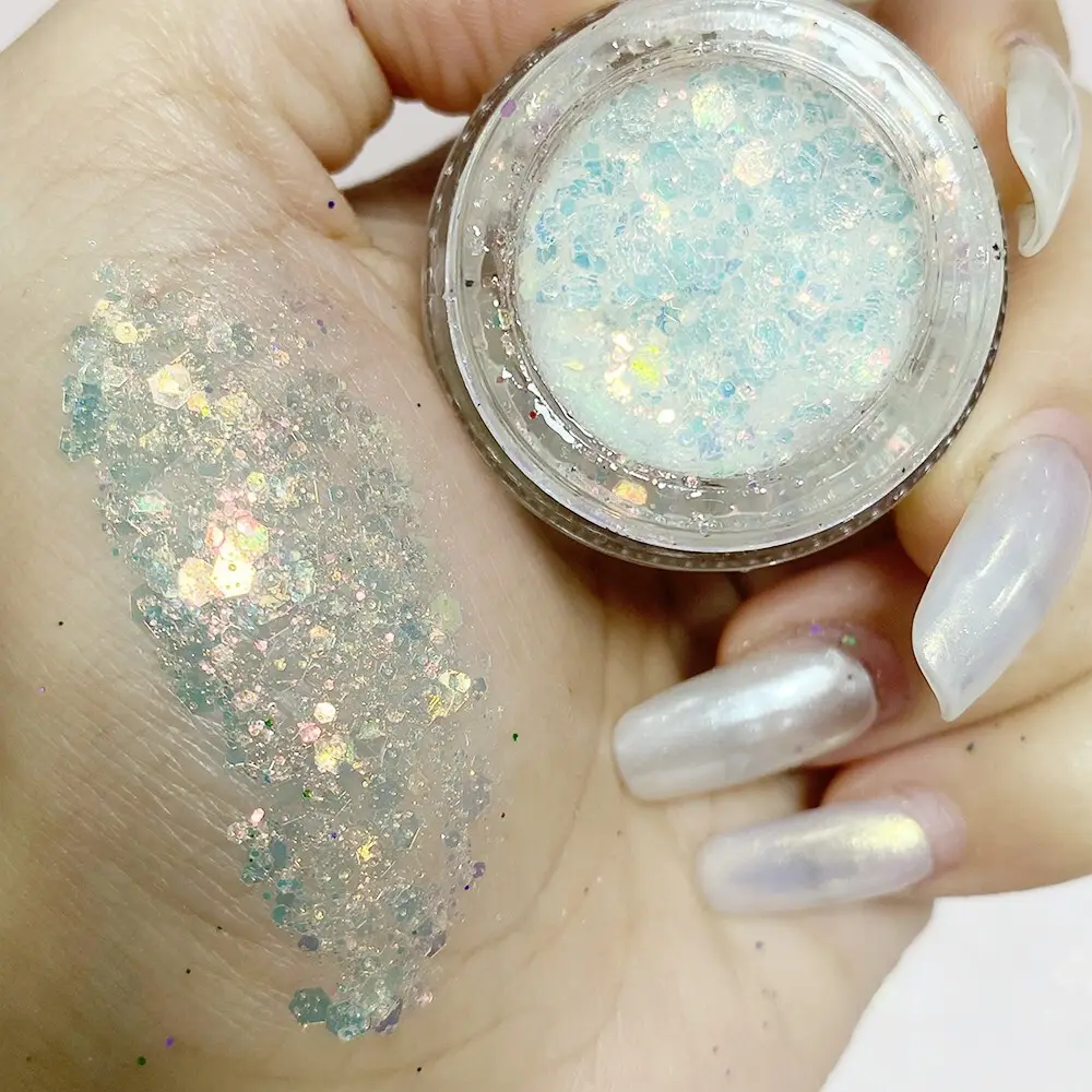 Azmee Brand Gel Glitter for Hair Manufacture Glitter+gel 7