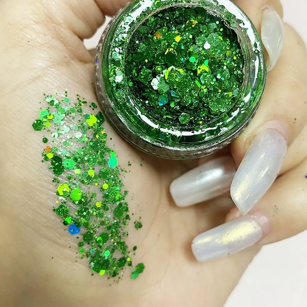 Azmee Brand Gel Glitter for Hair Manufacture Glitter+gel 8