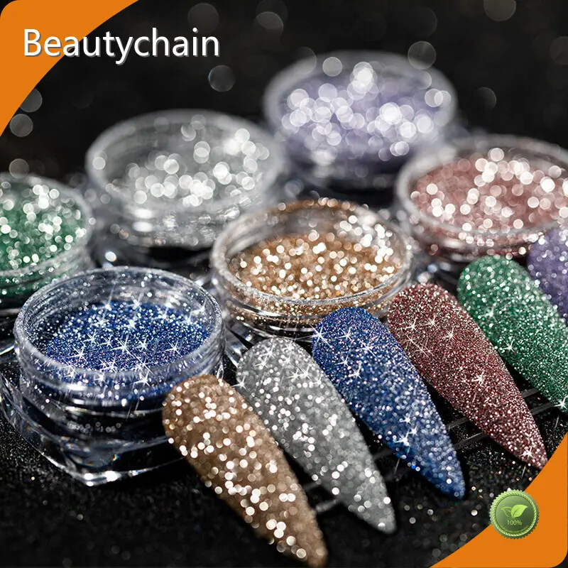 Hot Reflective Glitter Dip Powder Glass 8g Azmee Brand 1