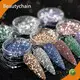 Hot Reflective Glitter Dip Powder Glass 8g Azmee Brand 1