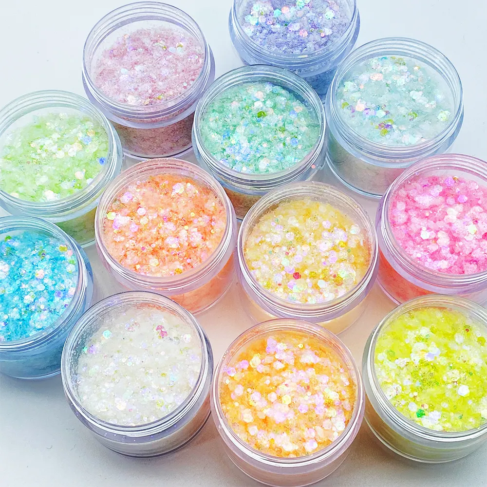 Nhà sản xuất long lanh Thương hiệu Beautychain Thực vật Cellulose Mùa hè 12 màu 4
