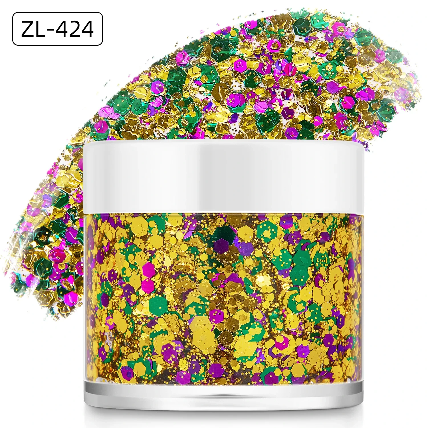 MLM Glitter Supplier Customizes New High Pigment Chameleon Makeup Glitter Gel Liquid Eyeshadow For Face Hair Body For Stage Nightclub Customizable Private Label 1