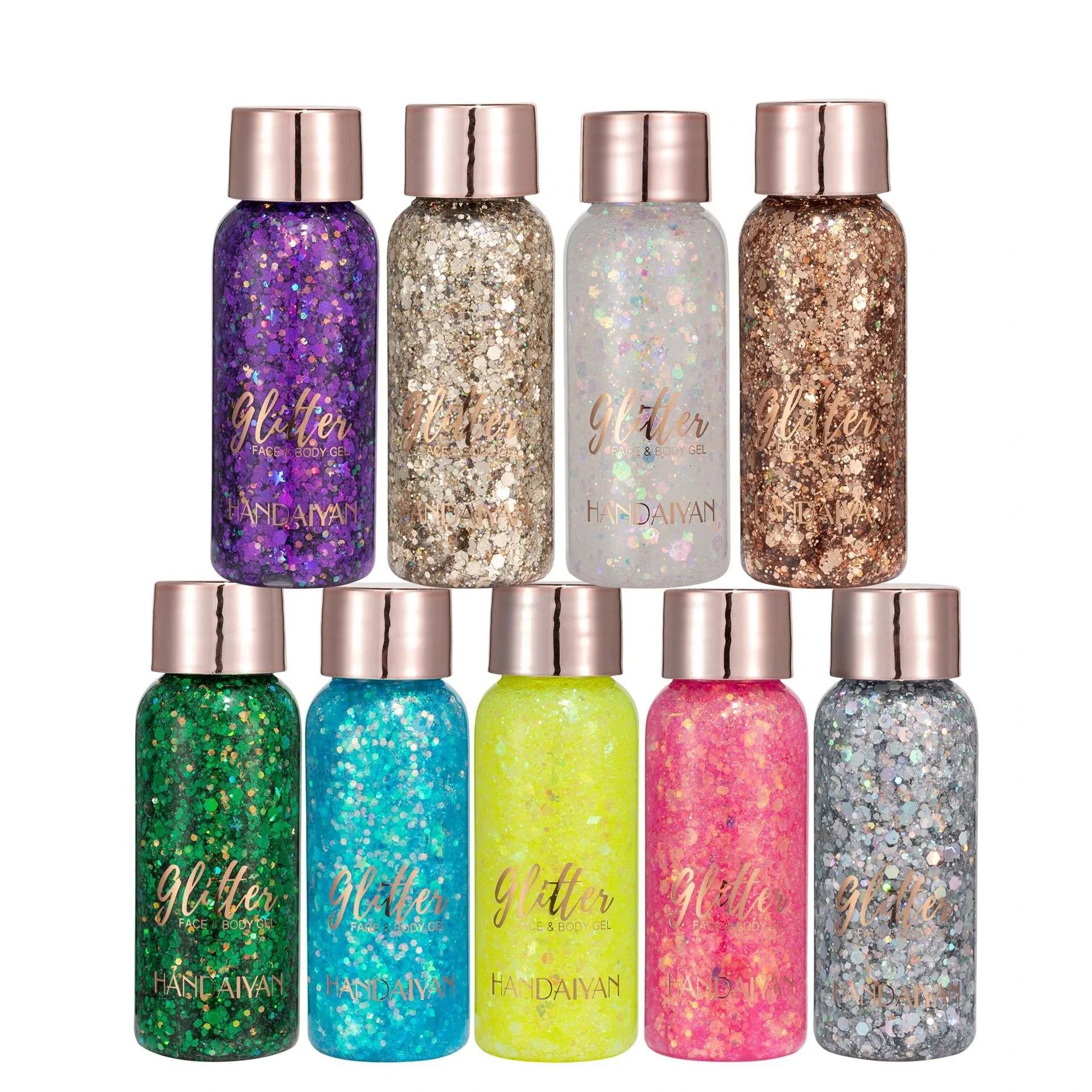 MLM Glitter Supplier Customizes Wholesales Festival Party Facial Glitter Gel Christmas Sequin Creamy Glitter For Face And Body Gel Eye Lip Body Gel Glitter 1