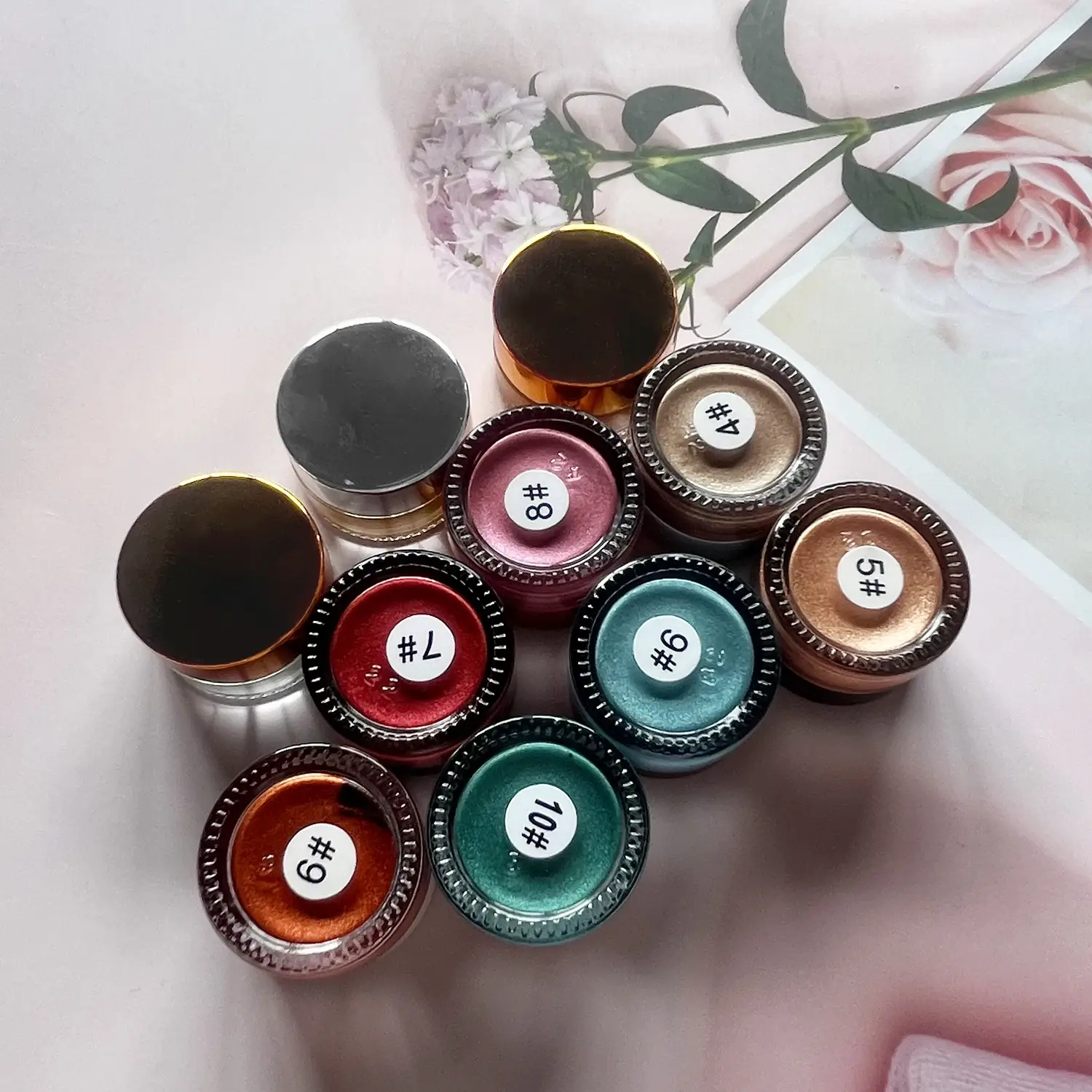 Wholesale Gel Powder Eyeshadow Beautychain Brand 5