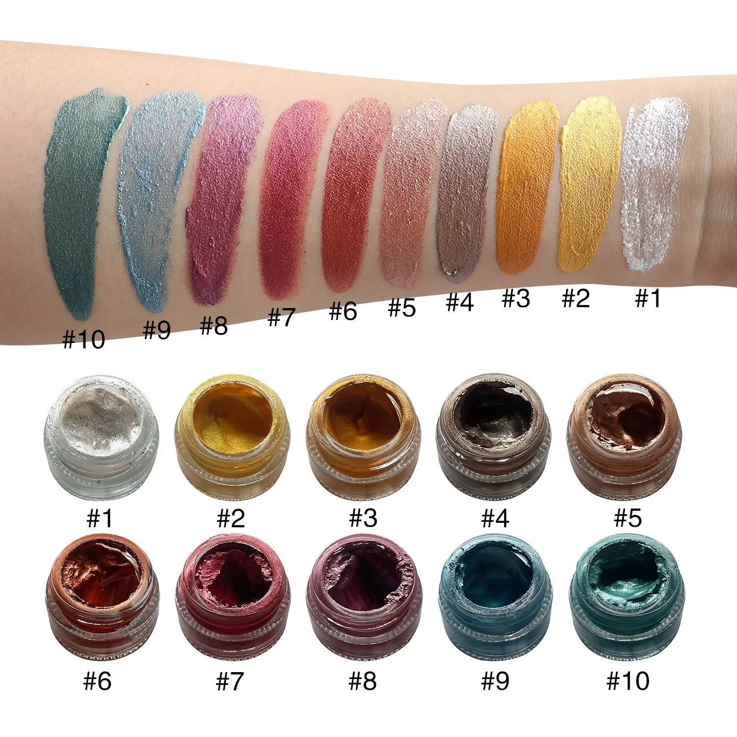 Wholesale Gel Powder Eyeshadow Beautychain Brand 3