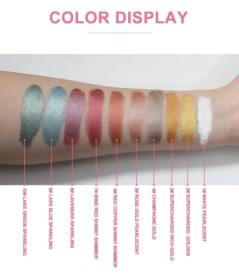 Custom Gel Metallic Eyeshadow SGS Beautychain 6