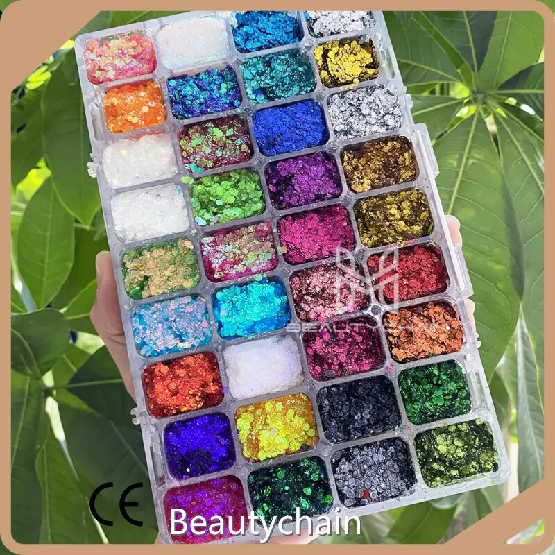 Sombra de ojos en gel metalizada 288 g N.W. 500g G.W - - Cadena de belleza 1