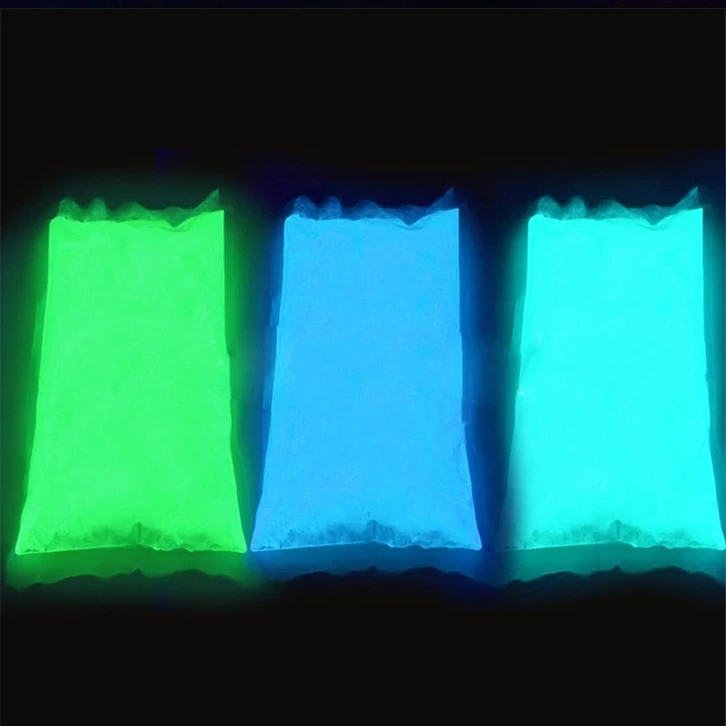 MLM Glitter Supplier Customizes Color Diy Hali Phosphor Glow In Dark Pigment Pigment Fluorescent Luminous Neon Powder Luminous Powder/glow In The Dark Powder 1