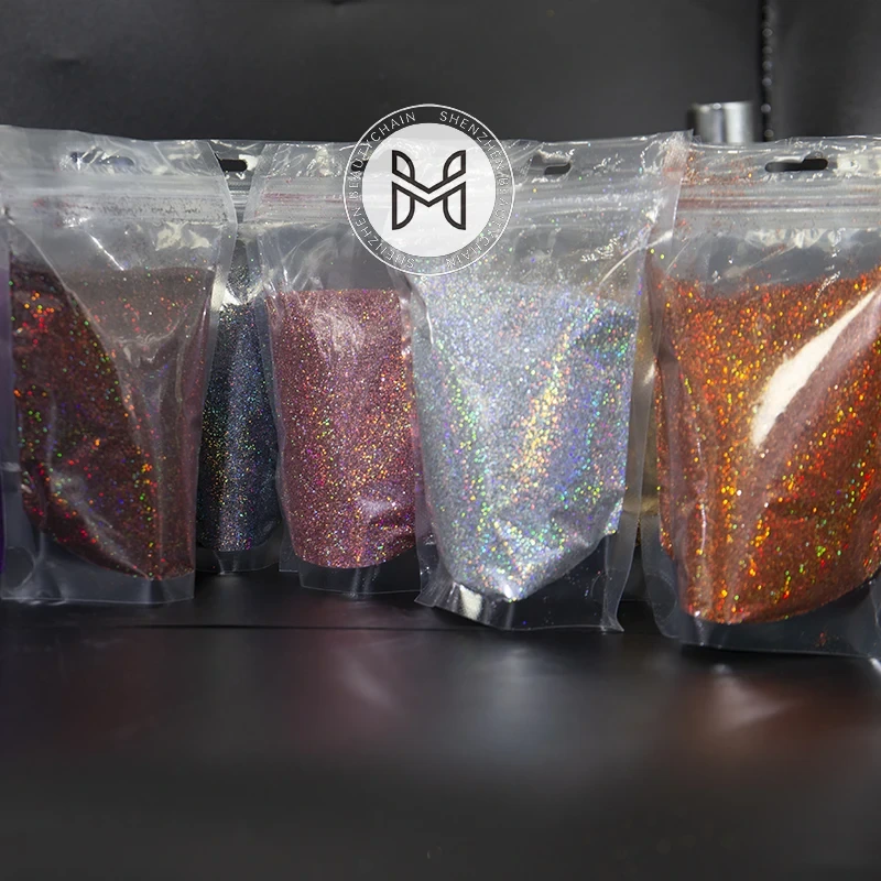 MLM Glitter Supplier Customizes In Stock Hot Selling Style Holographic Glitter Polyester Glitter For Nail Art Leather Crafts 1
