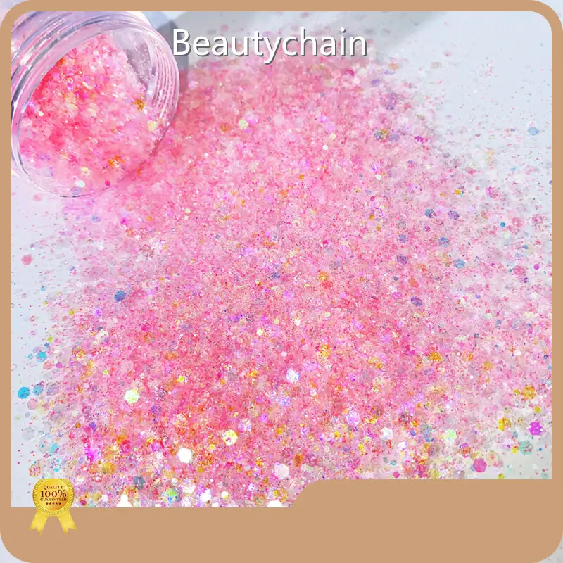 Производитель косметических блесток Бренд Beautychain Нетоксичная/косметическая растительная целлюлоза 1