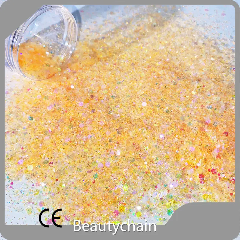 Fabricante de purpurina proporciona certificación biodegradable Beautychain 1