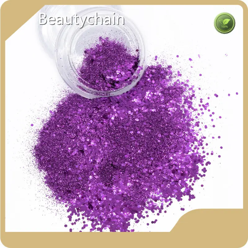 Fabricante de purpurina cosmética 1/12 (2 mm) Marca Beautychain MSDS 1