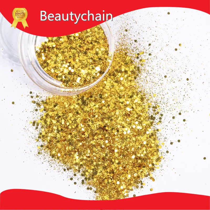 Fabricante de purpurina MSDS Marca Beautychain 160 ° -200 ℃ 1