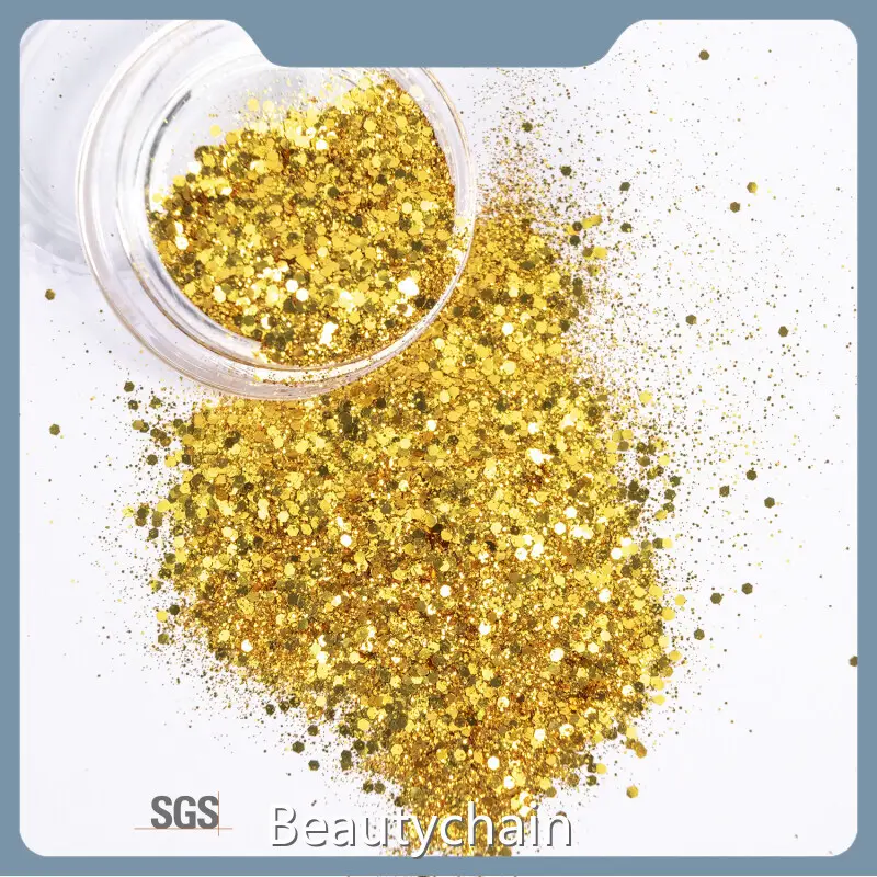 Fabricante de polvo de purpurina Marca Beautychain SGS, etc. 1