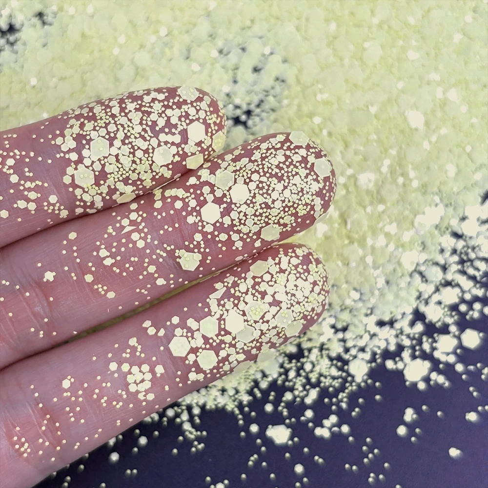 MLM Glitter Supplier Customizes Cosmetic Pigment Supplier Wholesale Glitter Macaron Series Matte Laser Mixed Chunky Glitter 1kg Bulk Glitter Powder 1