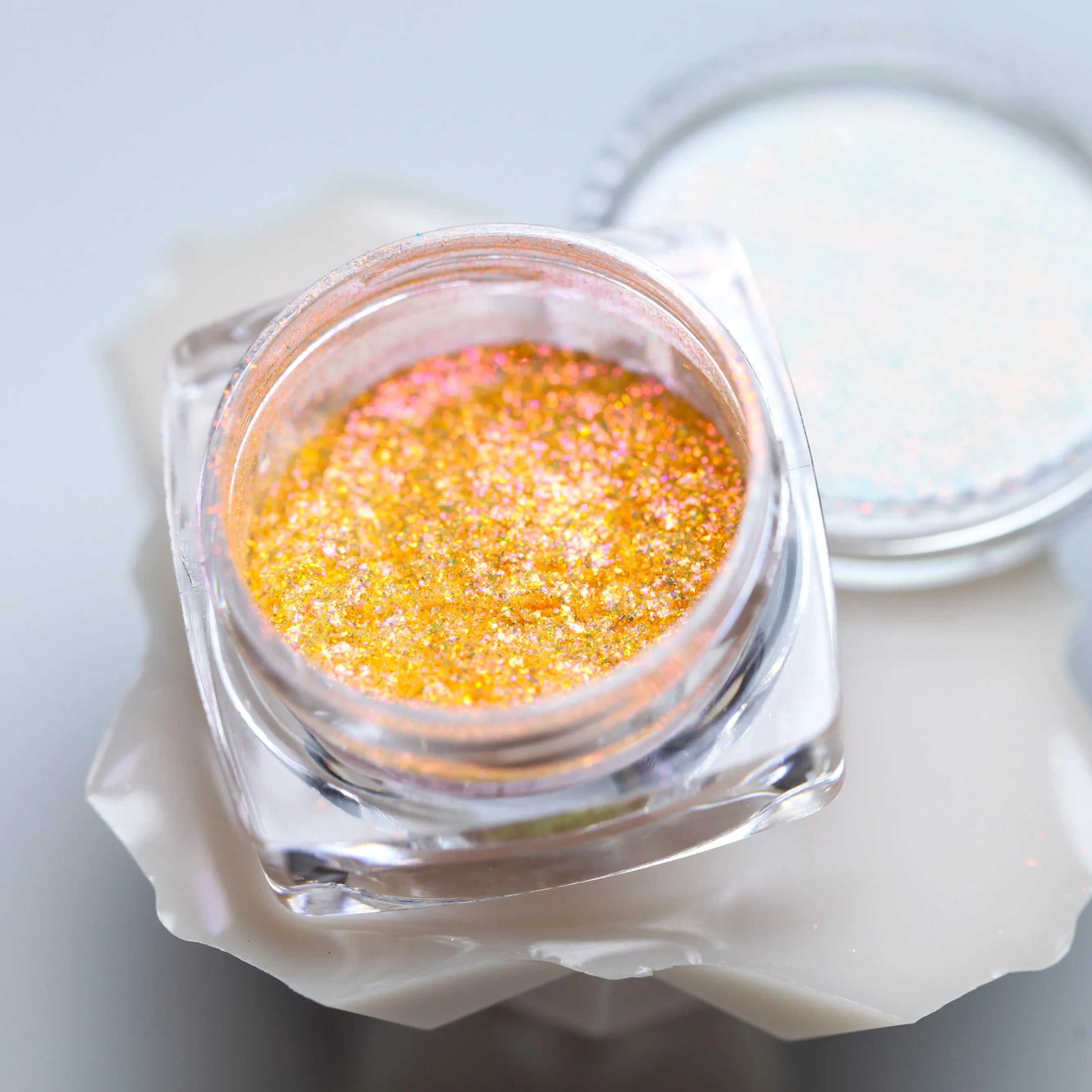 MLM Glitter Supplier Customizes 0.3g Brocade Cloud Nail Chrome Discoloration Effect Shine Chameleon Nail Decoration Mirror Powder Colorful Flakes Glitter Makeup 1
