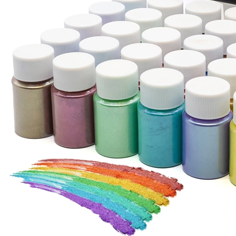 MLM Pigment Supplier Customizes Wholesale Glitter Mica Powder Pearlescent For Slime Soap Metallic Epoxy Floor Coating Glitter Powder 1