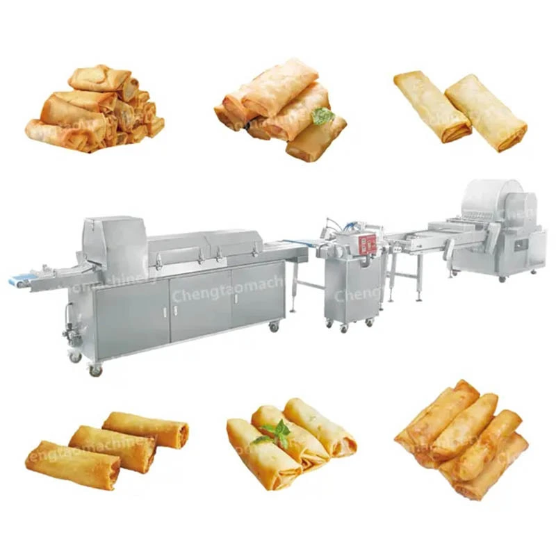 Máquinas enrolladoras automáticas de rollitos de huevo y envolvedoras de rollitos de primavera 1