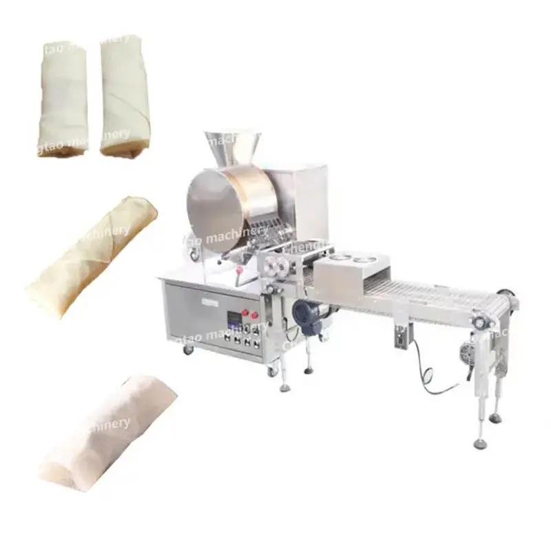 High Endspring Roll Wrapper Maker Machine for Food Processing 2