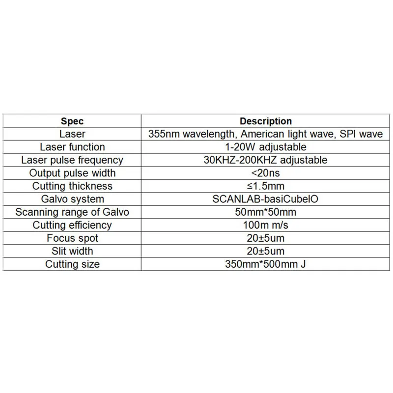 Smida | Buy Uv Laser Cutting Machine Factory Price 5