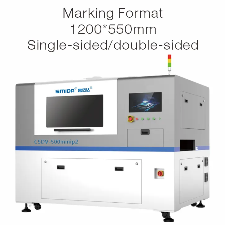 Automatic Online Laser Marking Machine Single-sided/Double-sided 1200 * 500mm CSDV-500minip2 1