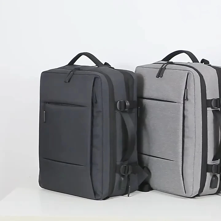 Mochila expandible de gran capacidad para hombre, mochila para ordenador portátil con carga USB, impermeable, para viajes de negocios, mochilas de lujo 1