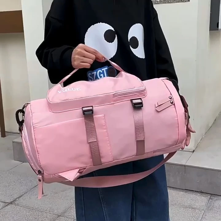 Sac de sport multifonctionnel en toile imperméable pour hommes et femmes, grande capacité, peut séparer les chaussures, sac de sport 1