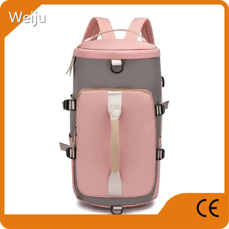 Weiju Brand Travel Rucksack China Polyester Gym Backpack Factory 1
