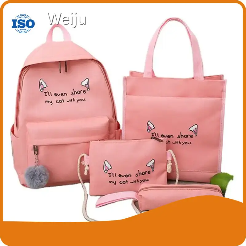 Teacher Bookbag ENGLAND STYLE Letter Weiju Company Customized Logo Printing 1