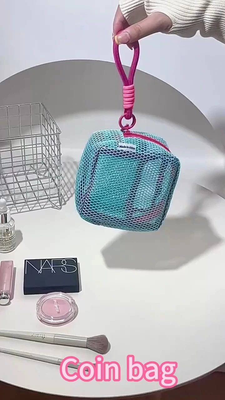 حقيبة التخزين المحمولة Mini Meesh Travel Makeup Bag Bag Bag Bag ComeTACE COSMETION 1
