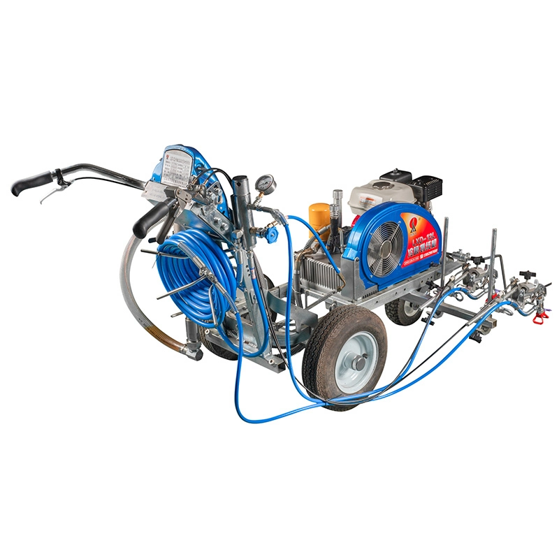 Máquina de marcado de carreteras manual, LXD-12L, pulverizador de pintura en frío sin aire de alta presión 1