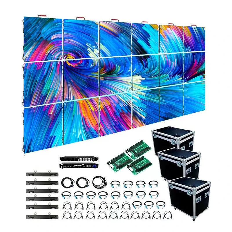 Turnkey 500x500 500x1000mm Hd Indoor Outdoor Giant Events Led Video Wall P2.6 P2.976 P3.91 P4.81 Stage Rental Led Screen Display 1