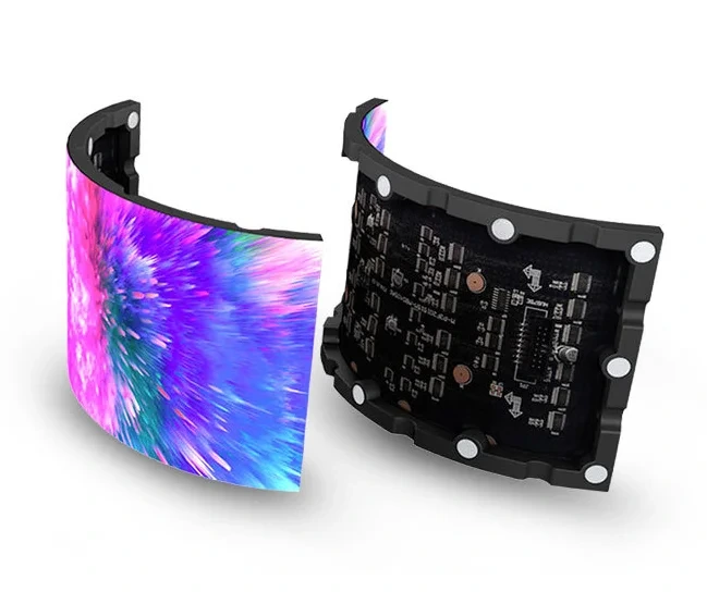 Hd Led Display Advertising Led Screen Price Flexible Concave Led Display Led Flexible Column Curved Display 1