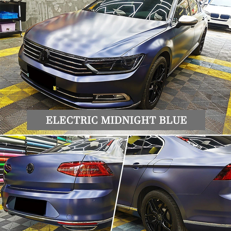 I-Harvakids Electric Midnight Blue Car Wrap Vinyl Automotive Color Change Film 1