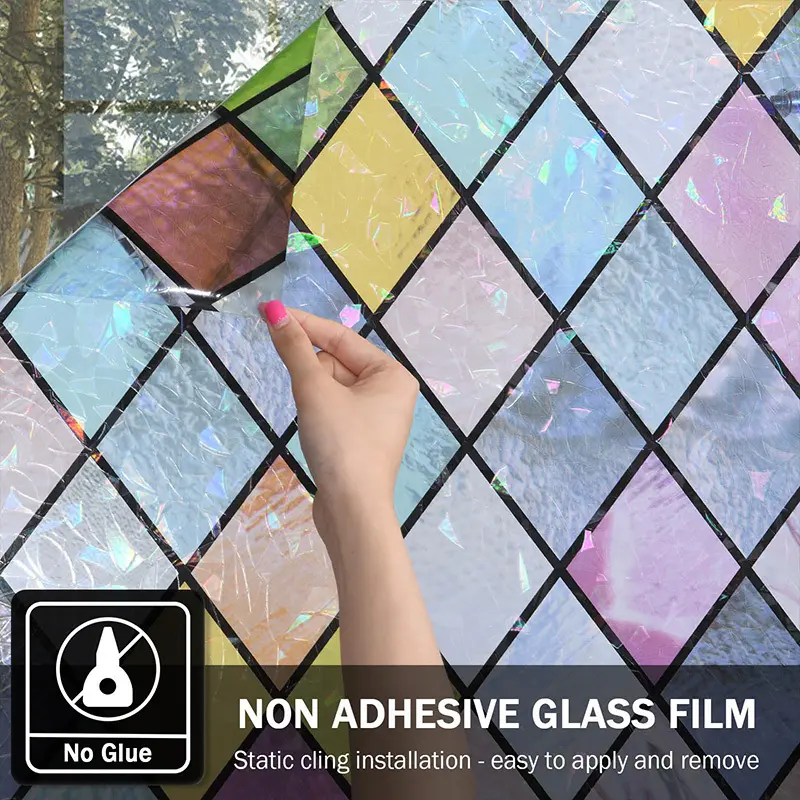 Unleashing The Play Of Colors: The Magic Of Rainbow Stained Glass Window Film 1