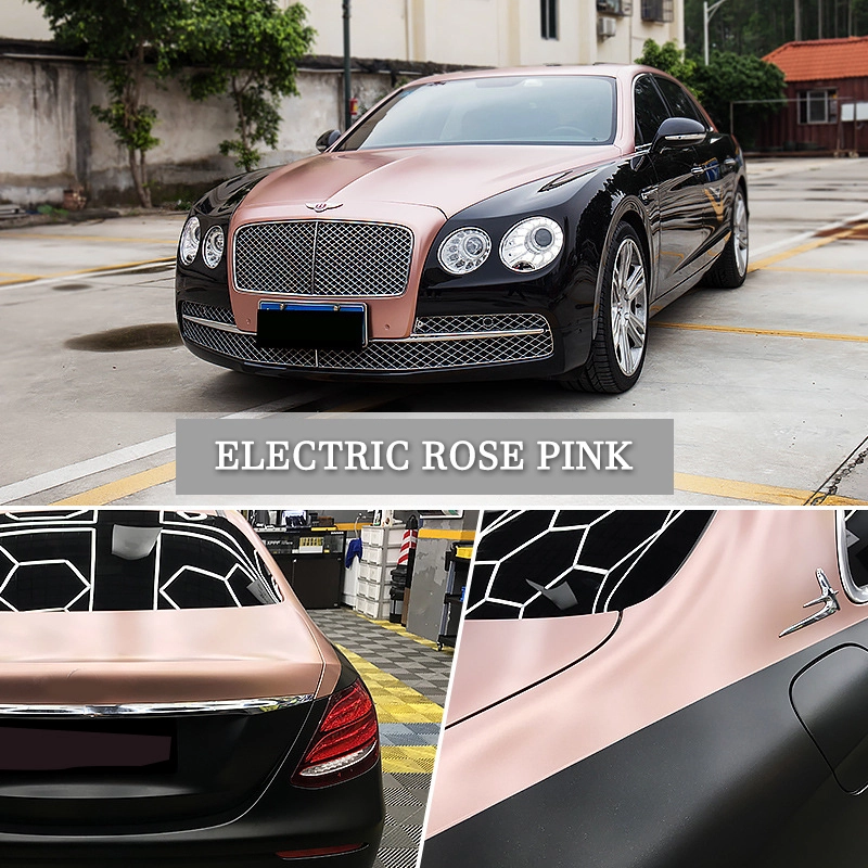 I-Harvakids Electric Rose Gold Car Wrap Vinyl Automotive Color Change Film 1