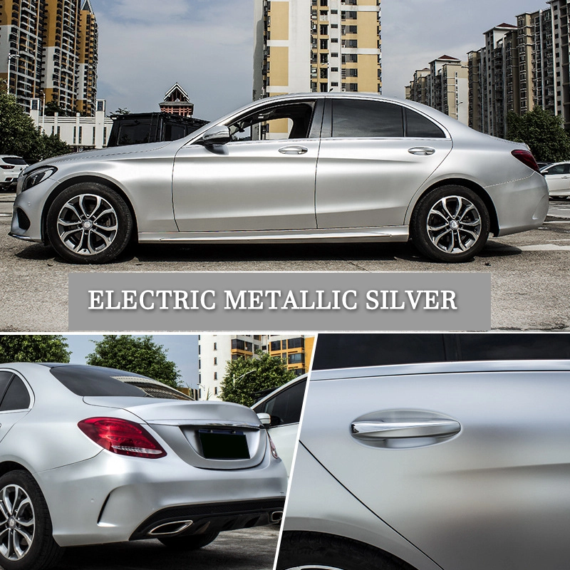 Harvakids Electric Space シルバーカーラップビニール自動車色変更フィルム 1