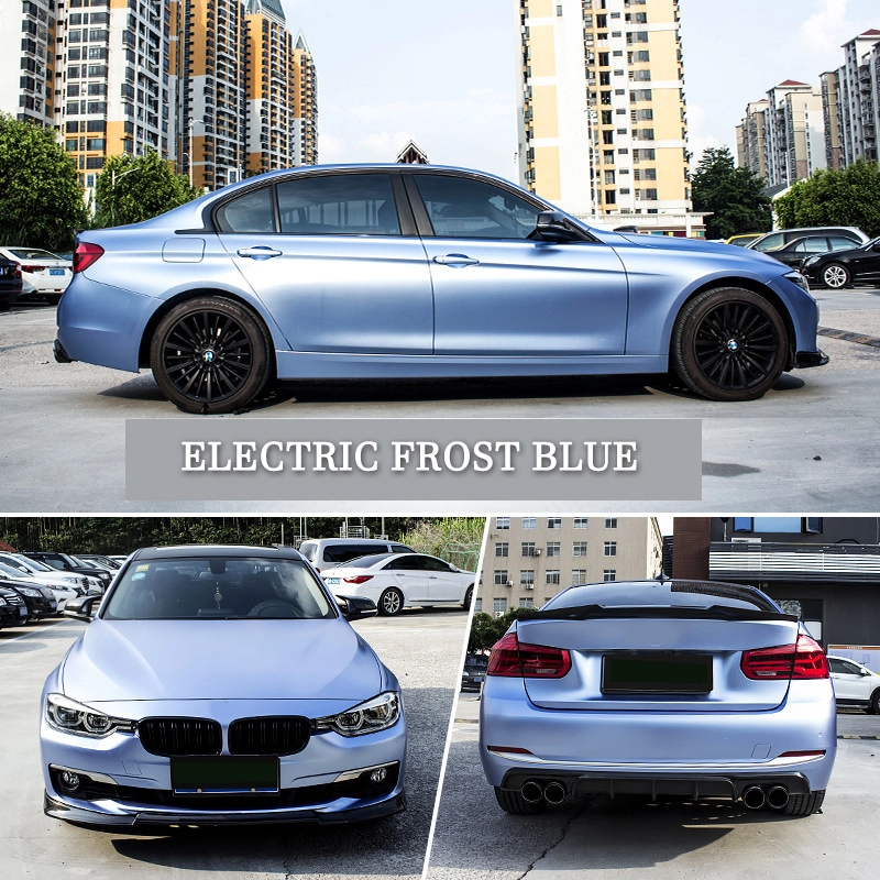 I-Harvakids Electric Misty Blue Car Wrap Vinyl Automotive Color Change Film 1