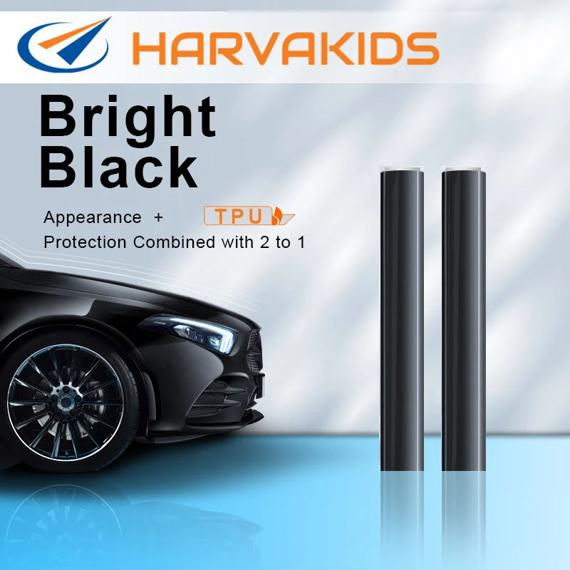 Harvakids 7.5mil TPU Parlak Siyah Araba Boya Koruma Filmi 1
