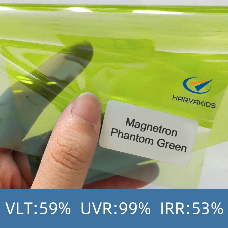 Harvakids UV Heat Blocking Window Tint Film Magnetron Phantom Green 1