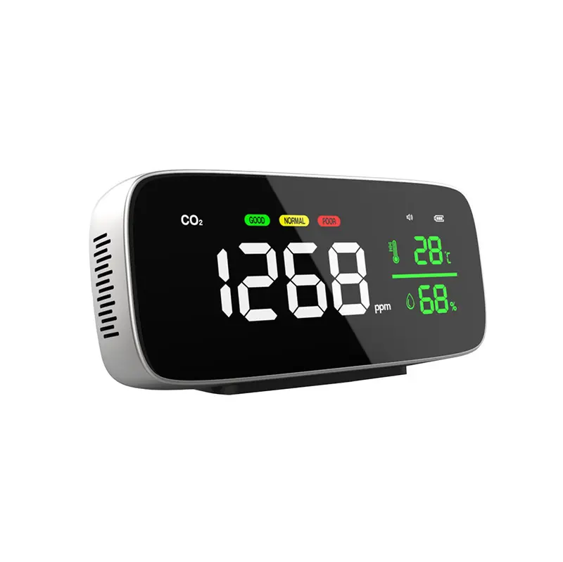 For Business Best Carbon Dioxide Detector Silver Gray and Black by Dienmern 2