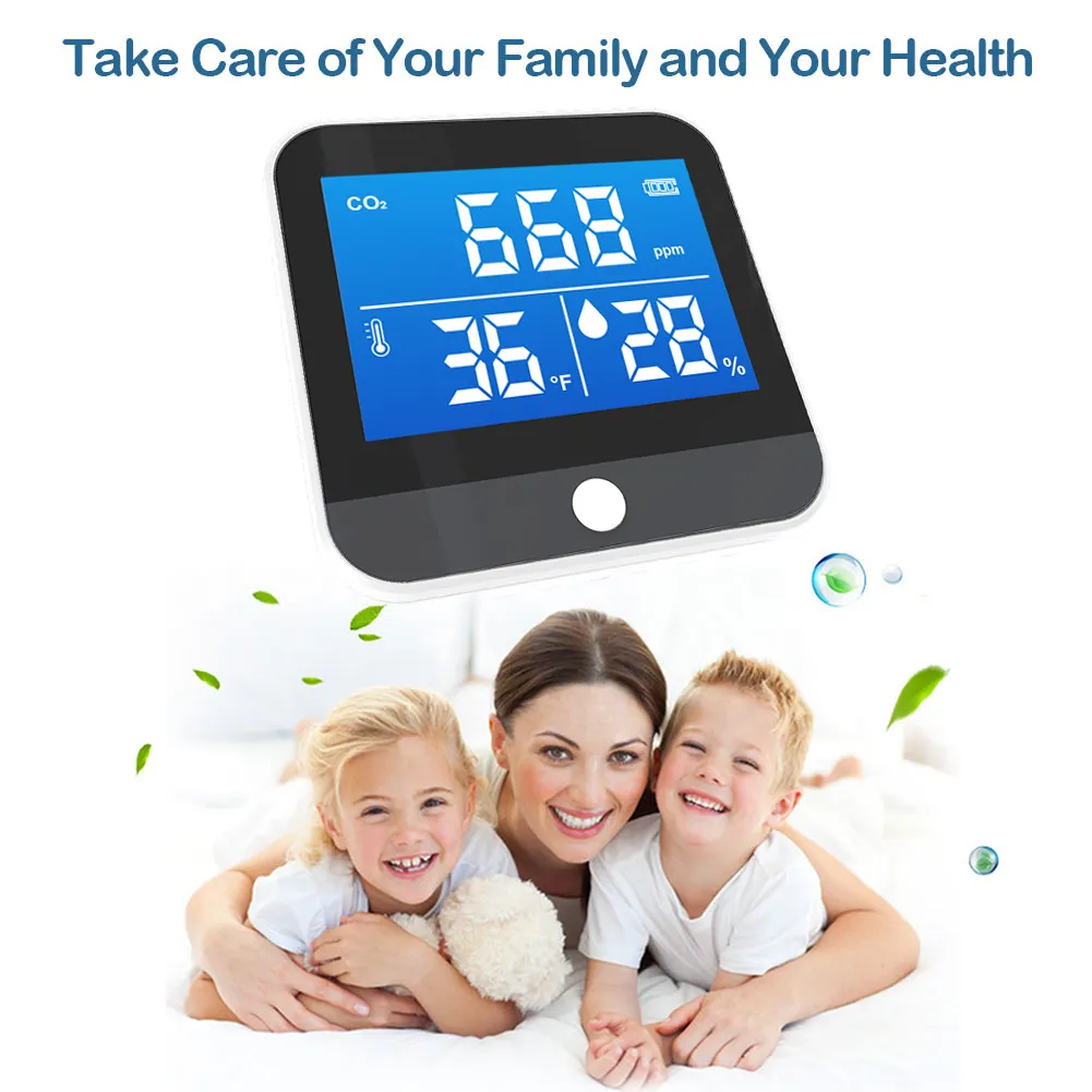 Professionalportable Carbon Dioxide Detector at Sale ABS 90*90*50MM 3