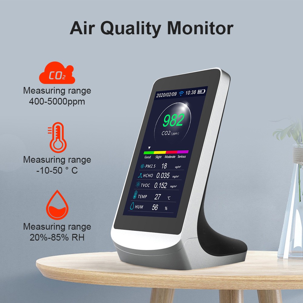 多機能 11 in One 空気品質モニター ワイヤレス tuya WiFi アプリ付き 5