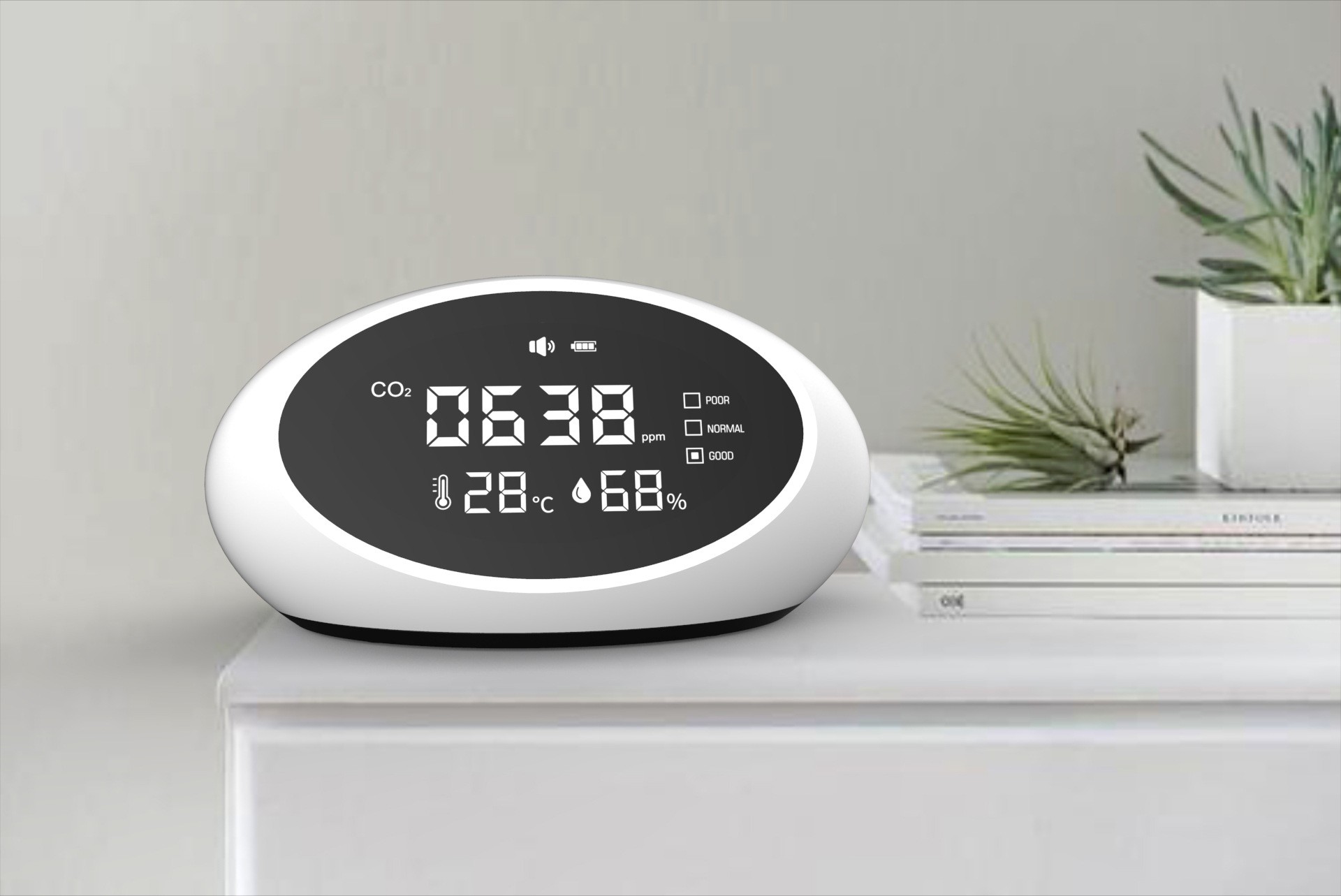 プロフェッショナル CO2 検出器 LED ディスプレイ 3