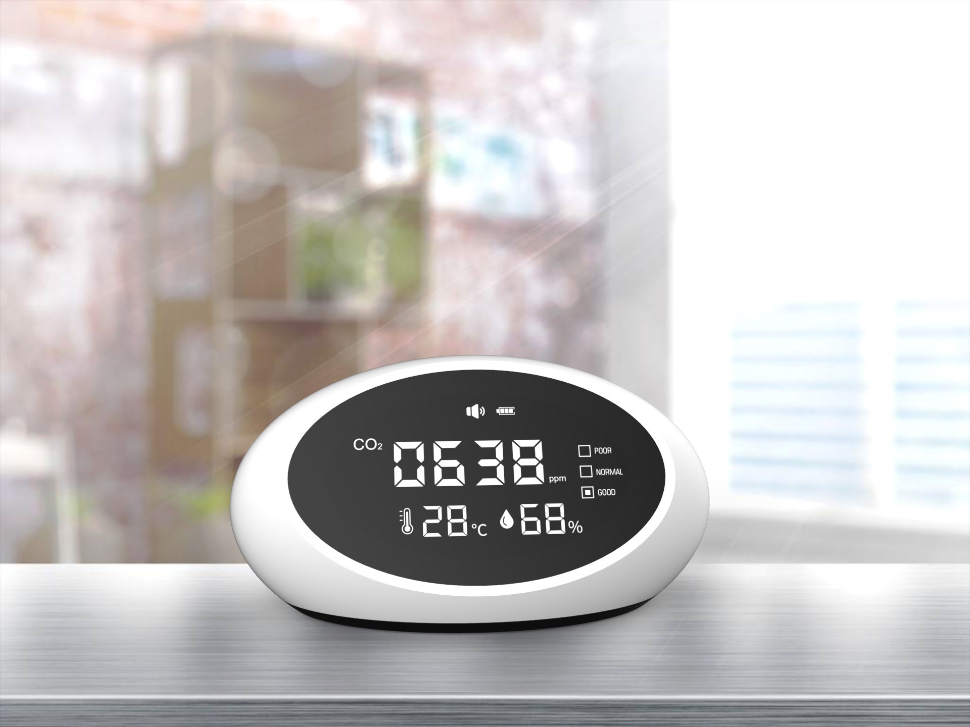 プロフェッショナル CO2 検出器 LED ディスプレイ 6