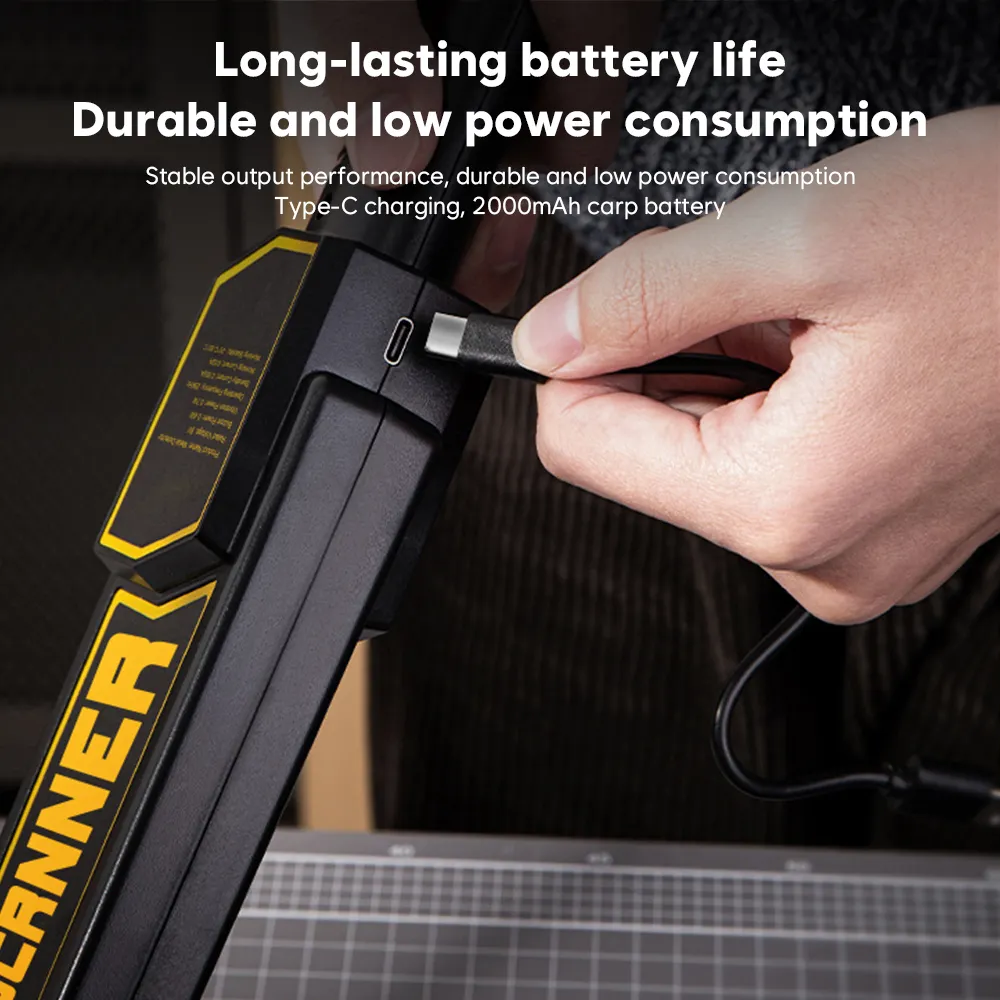 Newmetal Detector Cost for Workplace Yellow Black ABS 7